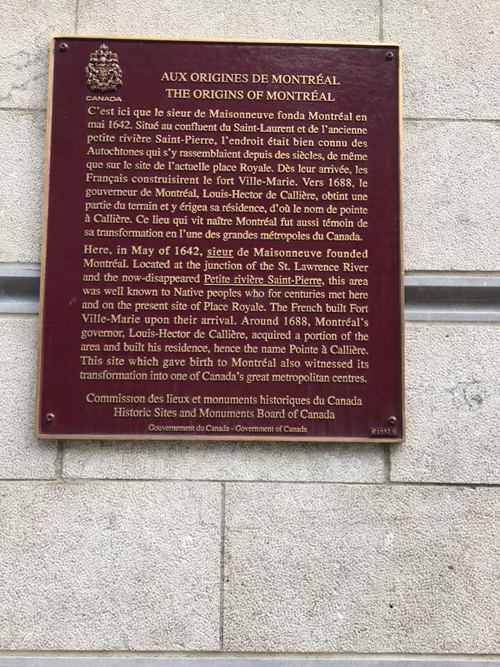 Montreal plaque